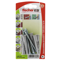 Fischer UX 8 x 50 R S 5 stuk(s) Schroef- & muurplugset 50 mm