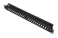 Extralink Organizer kabli 1U 19" z metalową osłoną