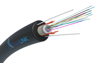 Extralink 12F AERIAL UNITUBE UNARMOURED FIBER OPTIC CABLE 12J SM G.652D 1,2KN WITH ARAMID YARNS, ARP RODS, DIAMETER 5.3MM kabel optyczny 4000 m FTTH Czarny