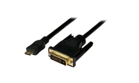 Microconnect HDCPDVIDD Videokabel-Adapter 1 m HDMI Type C (Mini) DVI-D Schwarz