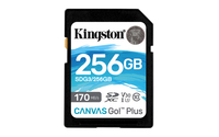 Kingston Technology Scheda SDXC Canvas Go Plus 170R C10 UHS-I U3 V30 da 256GB