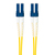 LogiLink FP0LC11 kabel optyczny 100 m LC OS2 Czarny, Żółty