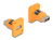 DeLOCK 87999 tussenstuk voor kabels USB 2.0 Type-A female Oranje