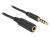 DeLOCK 84666 audio kabel 1 m 3.5mm Zwart