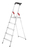 Hailo L60 Step ladder Aluminium, Black, Red