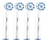 Oral-B EB 60-4 fogkefe fej 4 db Kék, Fehér