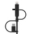 Belkin BOOST CHARGE USB kábel 1 M USB A USB C/Micro-USB B/Lightning Fekete
