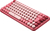 Logitech POP Keys toetsenbord RF-draadloos + Bluetooth QWERTY Russisch Bordeaux rood, Roze, Roze