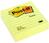 Bloczek samoprzylepny POST-IT® w linie (675-YL), 100x100mm, 1x300 kart., żółty