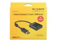 DELOCK Displayport Adapter DP -> HDMI St/Bu 4K Aktiv