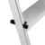 Relaxdays Trittleiter klappbar, Treppenleiter Aluminium, Leiter bis 125 kg, beidseitig begehbar, Größenwahl, silber