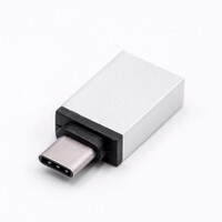 Przejściówka z USB typu C na USB 3.0 srebrna