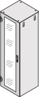 Verglaste Tür, IP 20, 1-Punkt-Verriegelung, RAL 7021, 2000H 600B
