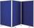 Magnetoplan Prezentációs fal Präsentationswand large Filc Royal-kék Mindkét oldalon használható, PinWand tábla, Összehajtható, Tekercsekkel 1112003