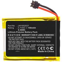 Battery 0.56Wh Li-Polymer 3.7V 150mAh for Remote Start and Entry Systems 0.56Wh Li-Polymer 3.7V 150mAh for Compustar 2WT11R, Andere Notebook-Ersatzteile