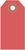 Anhängeetiketten - Fluoreszierend-Rot, 8.3 x 4.1 cm, Manilakarton, Für innen