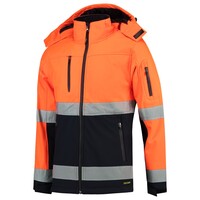 Tricorp Tricorp Softshell ISO20471 Bicolor Fluor Orange/Navy Maat L