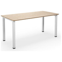 Multifunctionele tafel DUO-U Trend, recht blad, afgeronde hoeken