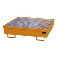 Steel sump tray with edge profiles