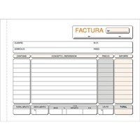 TALONARIO FACTURAS MOD. T-66 TRIPLICADO AUTOCOPIANTE