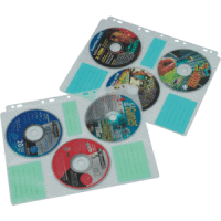 CD-Hüllen für jeweils 6 CD-ROMs im DIN A4 Format VE=10 Stück