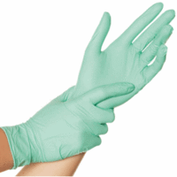 Nitril-Handschuh Safe Light puderfrei M 24cm grün VE=100 Stück