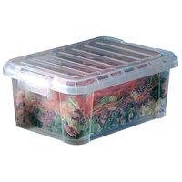 Araven Food Storage Box with Lid Made of Clear Plastic 380x265x230mm - 14L