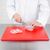 Hygiplas Extra Thick High Density Red Chopping Board for Raw Meat - 45x30cm