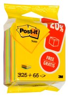Post it® Notes Würfel 2014-UCP, 76 x 76 mm, ultragelb, ultragrün, ultrahellblau, ultrapink, 1 Würfel à 390 Blatt