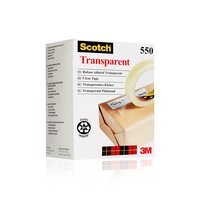 Scotch® Transparentes Klebeband 550, 8 einzelne Flowpacks 19 mm x 66 m