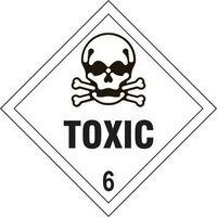 COSHH Toxic 6 label