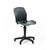 Polypropylene table chairs, height adjustment 30- with glides - colour black