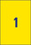 Farbige Etiketten, A4, 210 x 297 mm, 100 Bogen/100 Etiketten, gelb