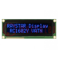 Display: LCD; alphanumeric; VA Negative; 16x2; 122x44x13.6mm; LED