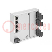 Switch Ethernet; nem menedzselhető; Portok száma: 4; 9÷60VDC