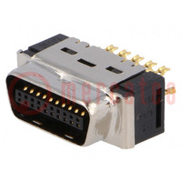 Connector: MDR; PIN: 20; afgeschermd; voor draad; Mat: polyester