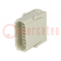 Connector: HDC; module; male; Han-Modular®; PIN: 25; w/o contacts