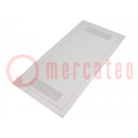 Enclosure: multimedia; IP30; plaster embedded; white; steel