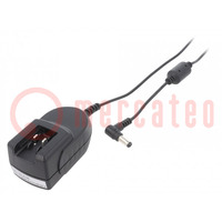 Power supply: switching; mains,plug; 15VDC; 1.2A; 18W; Out: 5,5/2,1