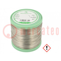 Soldering wire; Sn99Ag0,3Cu0,7; 0.8mm; 1kg; lead free; reel