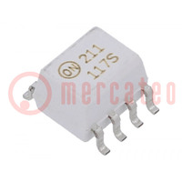 Optocoupler; SMD; Ch: 1; OUT: transistor; Uinsul: 2.5kV; Uce: 30V; SO8