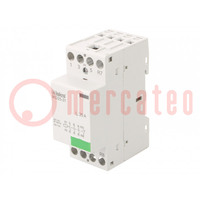 Contactor: 4-pole installation; 25A; 230VAC,220VDC; NC + NO x3