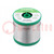 Soldering wire; Sn99,3Cu0,7+NiGe; 1.5mm; 0.5kg; lead free; reel
