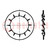 Ring; binnenvertanding; M6; D=11mm; h=0,7mm; verenstaal; DIN 6798J