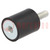 Vibration damper; M10; Ø: 50mm; rubber; L: 40mm; Thread len: 28mm