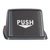 hoher Push-Deckel, anthrazit, für Kunststoff-Wertstoffsammler | EA6100