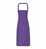 Premier Workwear Organic Cotton Bib Apron (No Pocket) PW102 60 x 87 cm Purple (ca. Pantone 269C)