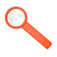 Artikelbild Magnifying glass with handle "Handle 5 x", standard-orange