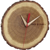 TFA 60.3046.08 À QUARTZ HORLOGE MURALE 172 MM X 180 MM X 40 MM CHÊNE, BOIS EN BOIS VÉRITABLE