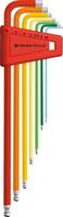 Winkelschraubendreher- Satz im Kunststoffhalter 7-teilig 1,5-6mm Rainbow
